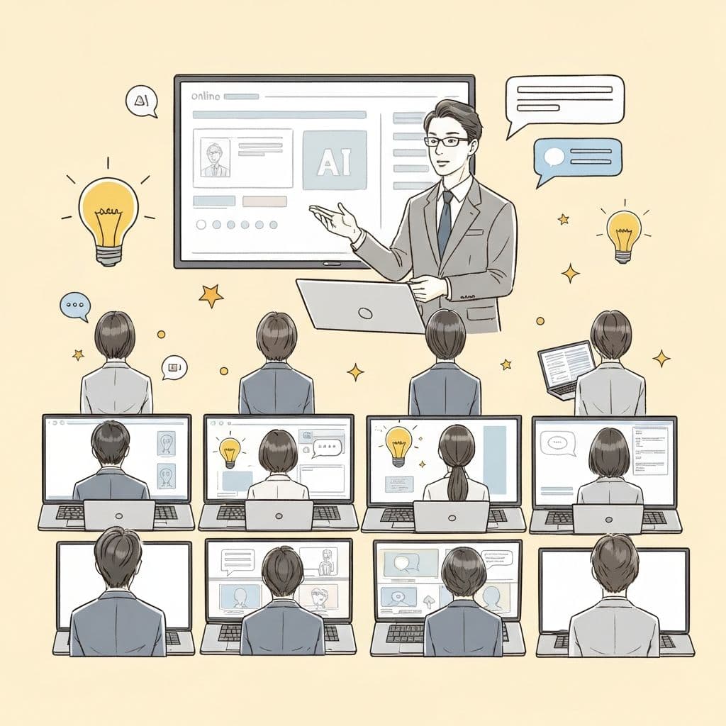 生成AIリスキリング研修のイメージ